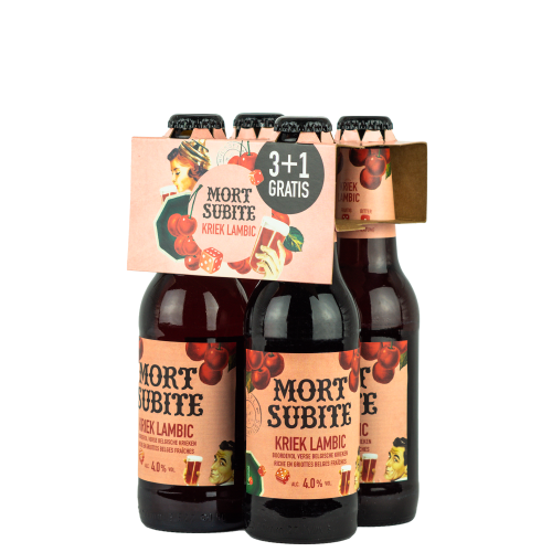 Afbeelding mort subite kriek lambic 25cl 3+1